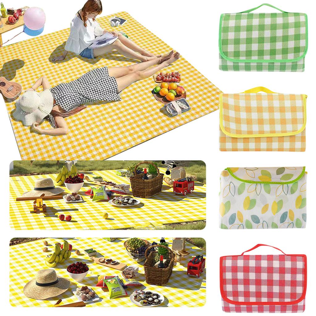 (Qunide) Outdoor Picnic Blanket, Extra Large Beach Blanket, Foldable Lightweight Waterproof Sand Mat, Picnic Mat For Beach Camping Hiking Patio