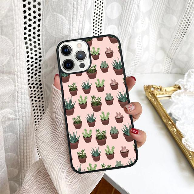 Чехол для телефона с акварельными суккулентами и кактусами для Samsung Galaxy S10 S22 S23 S24 Note 10 20 Lite S20 Plus S21 Ultra Задняя крышка