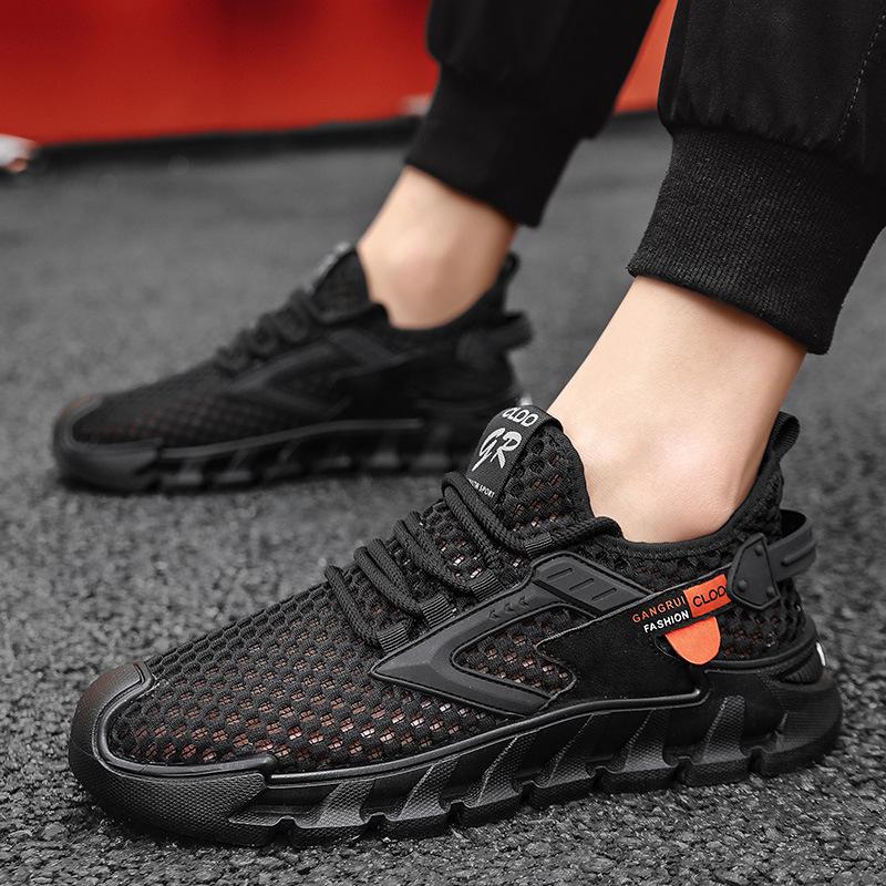 Летние дышащие тонкие сетчатые кроссовки с плетением Flyknit, легкие повседневные спортивные кроссовки для бега для молодежи