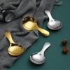 1 Piece Stainless Steel Spoon Short Handle Sugar Salt Spice Spoon Seasoning Tea Coffee Spoons Kitchen Tool