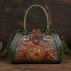 Retro Embossed Women Leather Bag Luxury Handbag Versatile Female Shoulder & Crossbody Bags
