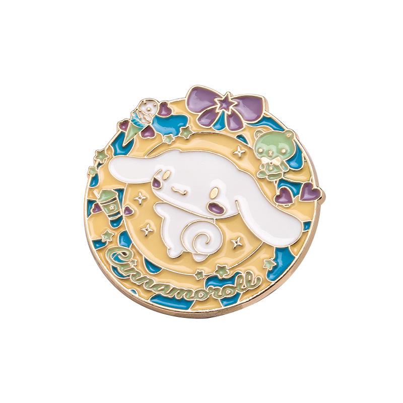 Adorable Cross-Border Cartoon Brooch for Men & Women - Trendy Metal Badge for Clothing & Bag Decoration