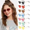 Fashion Vintage Metal Frame Women Heart Sunglasses Polarized Glasses Eyewear Heart-Shaped Glasses
