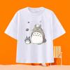 New Summer Cotton Cartoon Totoro Printed T-shirt for Children, Street Men and Women, Summer Fashion Casual Top, T-shirt