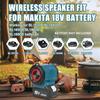 Портативная беспроводная Bluetooth-колонка, подходит для аккумулятора Makita 18 В, беспроводной маленький громкий динамик