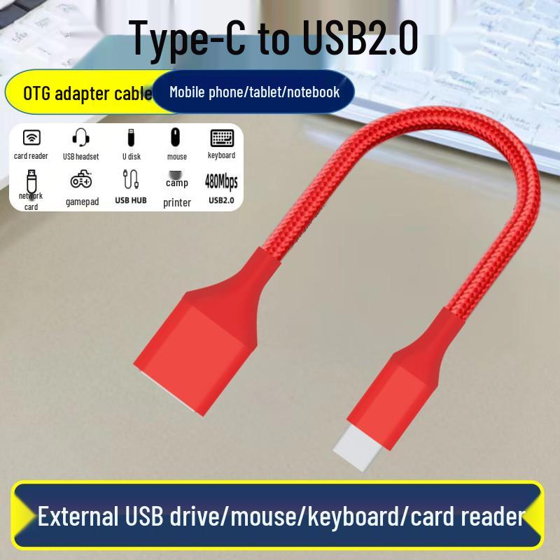 Высокоскоростной OTG-адаптер-кабель Type-C на USB 3.0 для подключения к мобильному телефону, мыши и бортовому компьютеру автомобиля