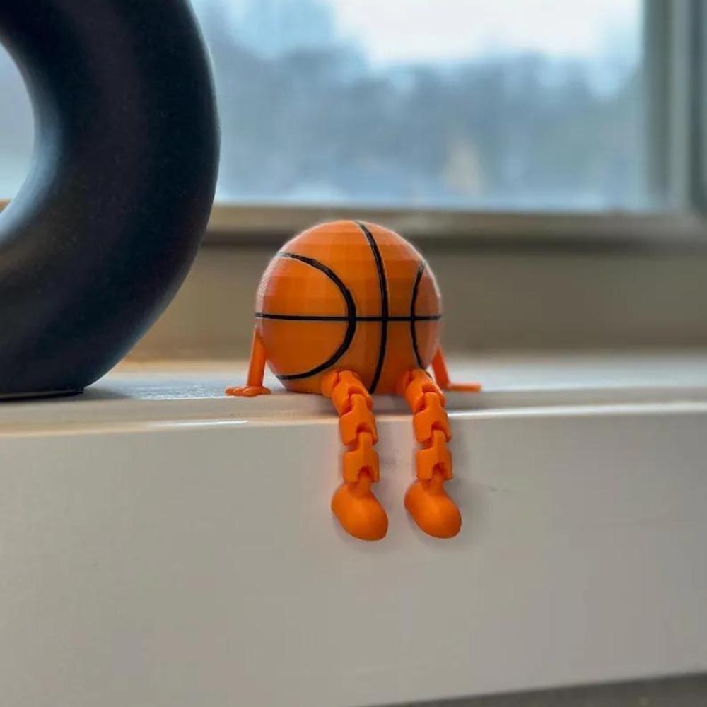 Новая 3D-печатная фигурка спортивного мяча Движущаяся Уникальная Полностью шарнирная модель спортивного мяча Детская игрушка Декор для дома Гостиной