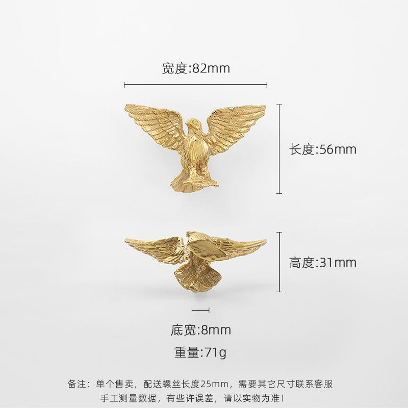 French Vintage Cabinet Pulls Brass Butterfly Dragonfly Shell Bird Wardrobe Chest of Drawers Shoe Cabinet Door Handle