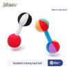 Jollybaby Rattle Teether: Grip, Auditory & Sensory Training Dumbbell for 0-1 Year Olds