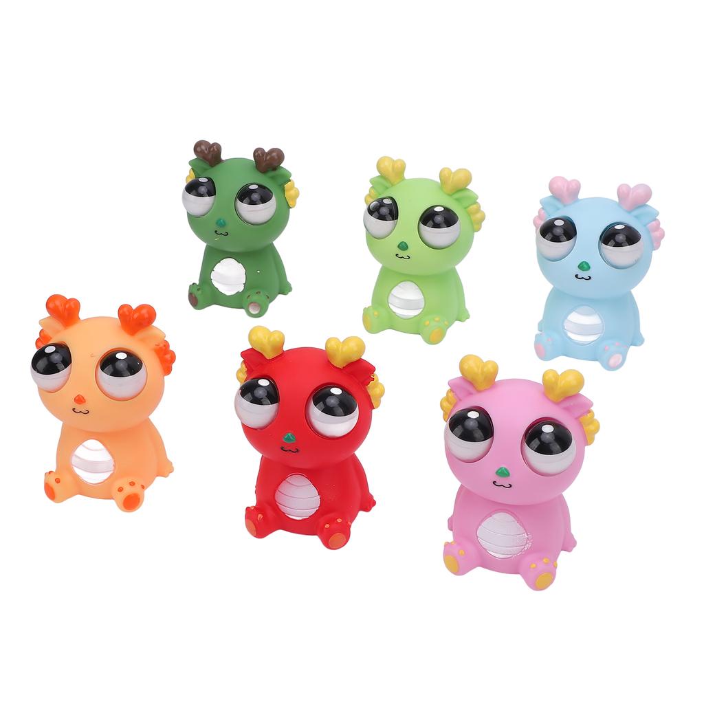 6шт. Игрушка-дракон, уменьшающая давление, забавная, сногсшибательная игрушка-дракон для офиса, прямая трансляция домой