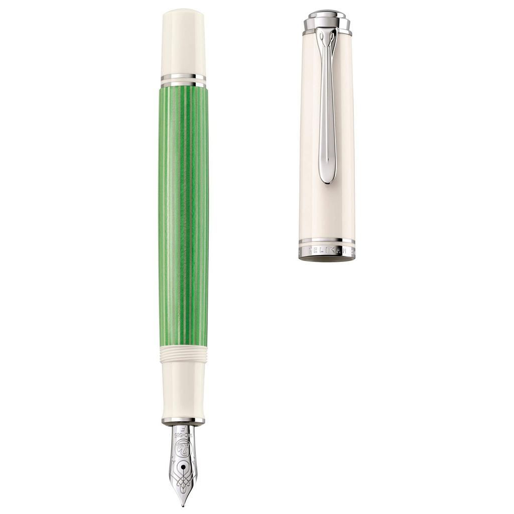 Pelikan Pelikan Fountain Pen EF Extra Fine Point Souveraine Green White M605 Limited Regular Imported Product