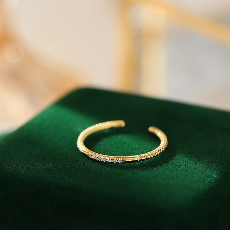 Banyan Tree S925 Серебряное бриллиантовое женское простое легкое роскошное тонкое открытое кольцо