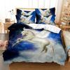 3D Unicorn Series Bedding Set Fantasy Cartoon Animal Duvet Cover and Pillow Case Suitable for Home Decoration In Children's and Women's Rooms