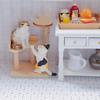 1/12 деревянный кукольный домик ручной работы, мини-кошка, дерево, когтеточка, миниатюры, модель мебели, декор для игрушек «сделай сам»