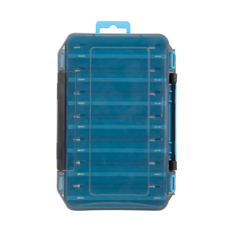 Clear Double Sided Tackle Storage Box With Secure Lock Lightweight Waterproof Design For Fishing Tools And Small Parts