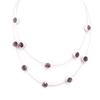 [R5260] — Колье «Сисси» фиолетовое — 2 ряда — 8 мм