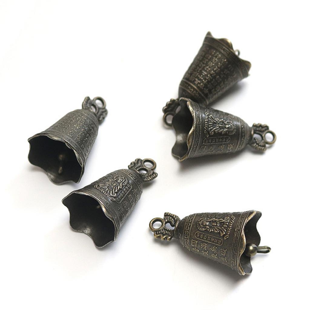 5 шт. Маленький звенящий колокольчик ретро-скульптура колокольчика молитва Гуаньинь колокольчик фэн-шуй антикварный колокольчик для украшения своими руками