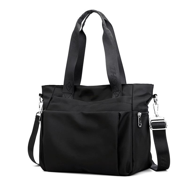 Stylish and Versatile Large-Capacity Women's Nylon Tote Bag - Lightweight Shoulder and Crossbody Design