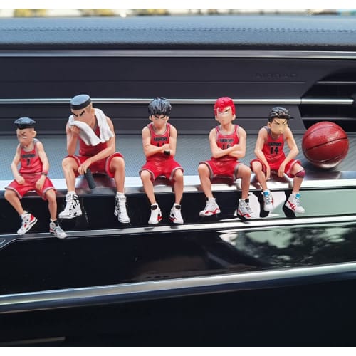 Denyeet Slam Dunk Figures: Hanamichi Sakuragi, Ryota Miyagi, Hisashi Mitsui, and Kaede Rukawa, Model Toys for Car Decoration, Anime Figures, Approx. 8