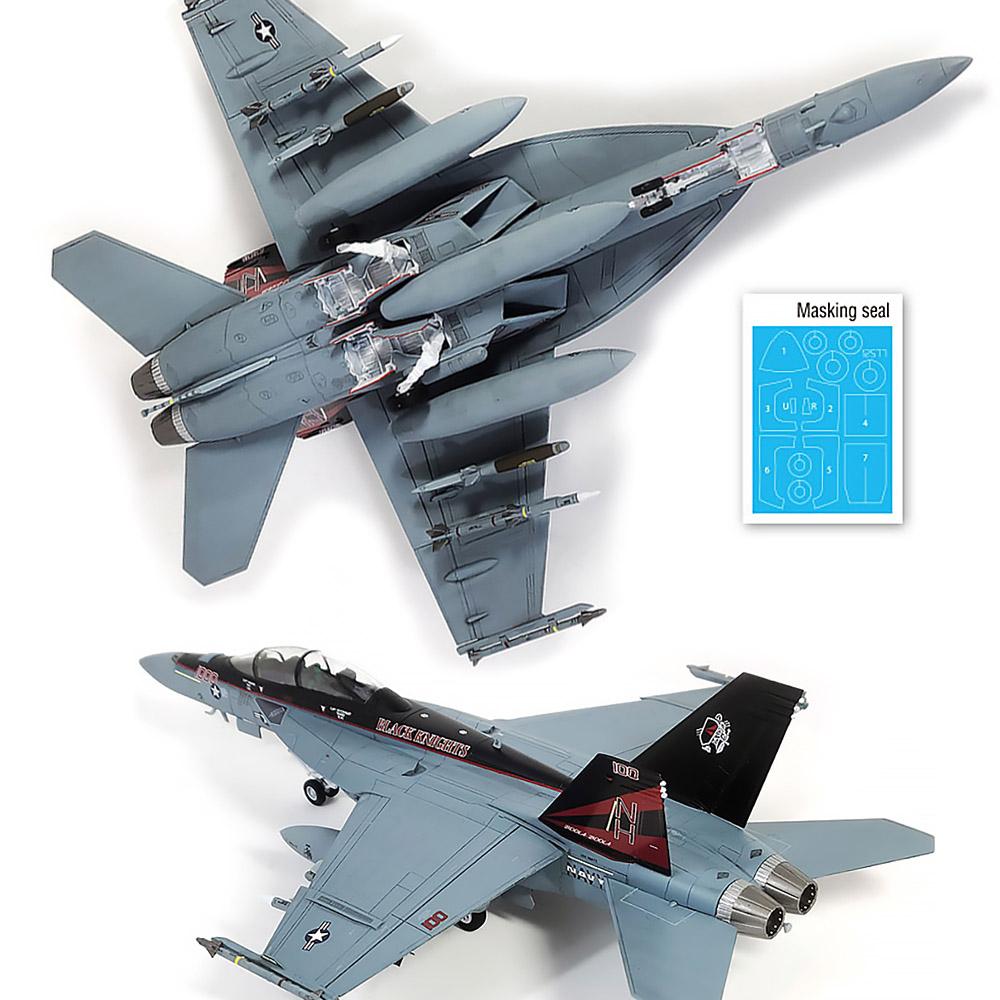 1/72 USN F/A-18F VFA-154 Black Knights #12577 Академия модель комплект DIY Сборка Пазлы военные строительные блоки игрушка