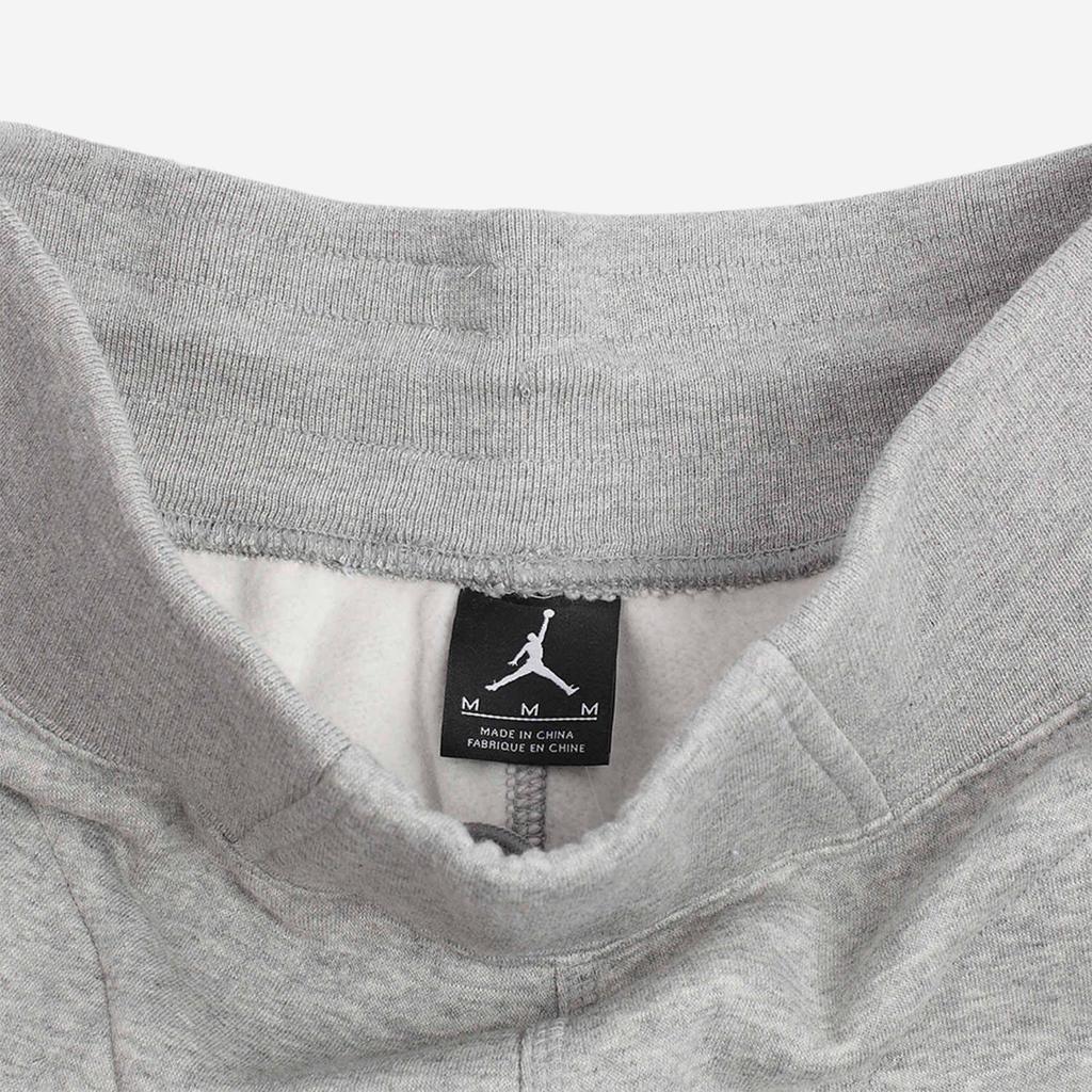 Jordan Solid Logo Embroidered Cuffed Sweatpants Men Bottoms Gray 696205-063