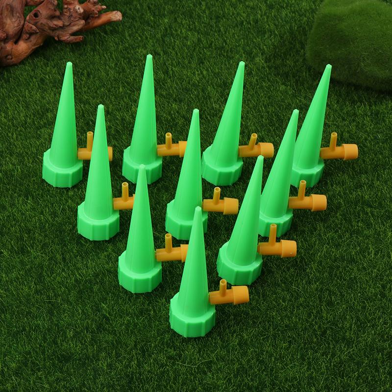 10 Pcs Automatic Drip Irrigation System Self Watering Spike For Plants Greenhouse Garden Adjustable Auto Water Dripper Device