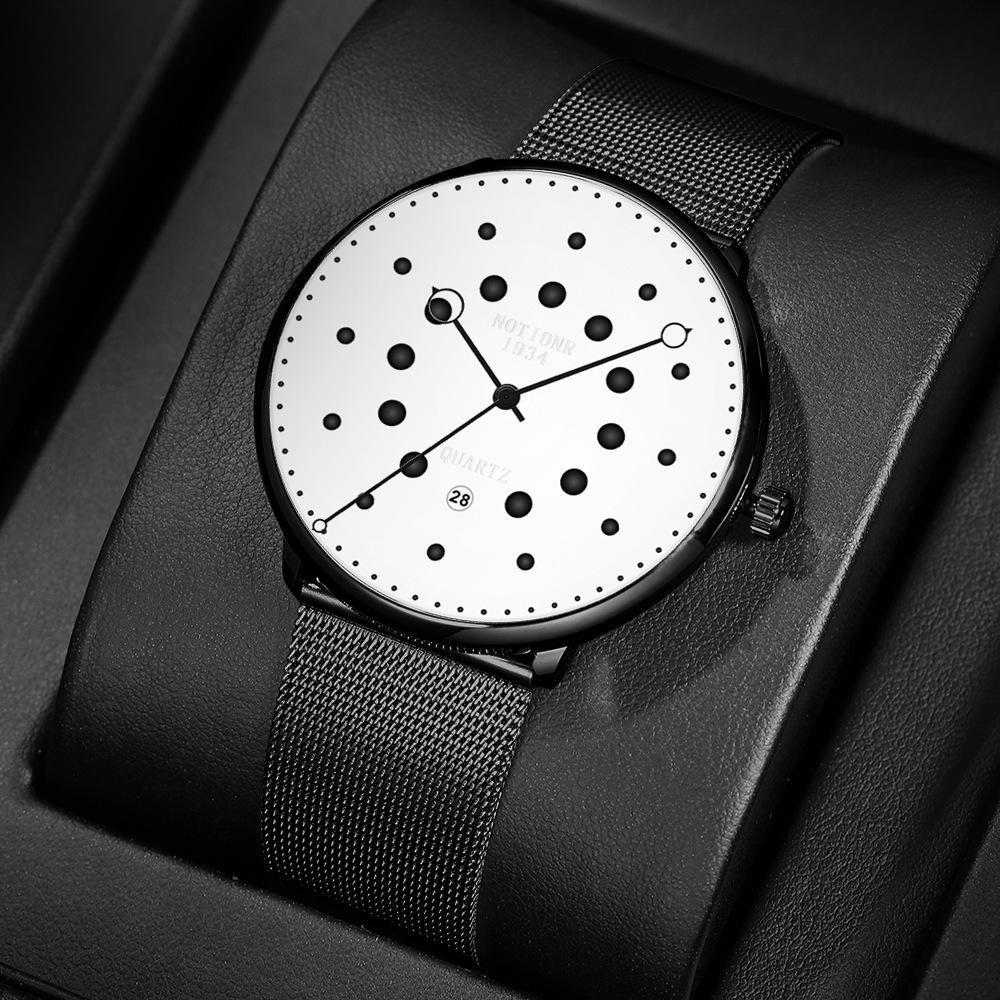 Grand Garden Watch Men's Watch Quartz Men's Watch Simple Two Color Men's Watch Large Dial Watch Stainless Steel Watch