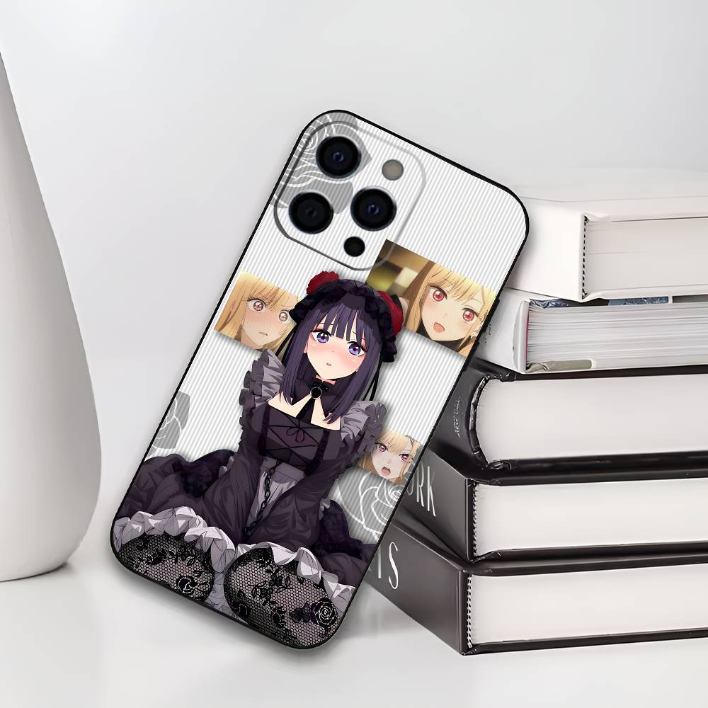 Чехол для телефона Shizuku Kuroe Marin Kitagawa для iPhone 17,16,15,14,13,12,11 Plus,Pro Max,XS, Мягкий черный чехол