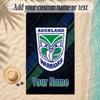 Beach TowelWigan Warriors Custom Name Text Personalized Soft Towel for Beach Pool Indoor Home Decor Gift
