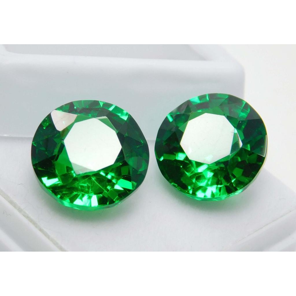 Natural Tsavorite Garnet Round Cut Green 20 Ct Loose Gemstone