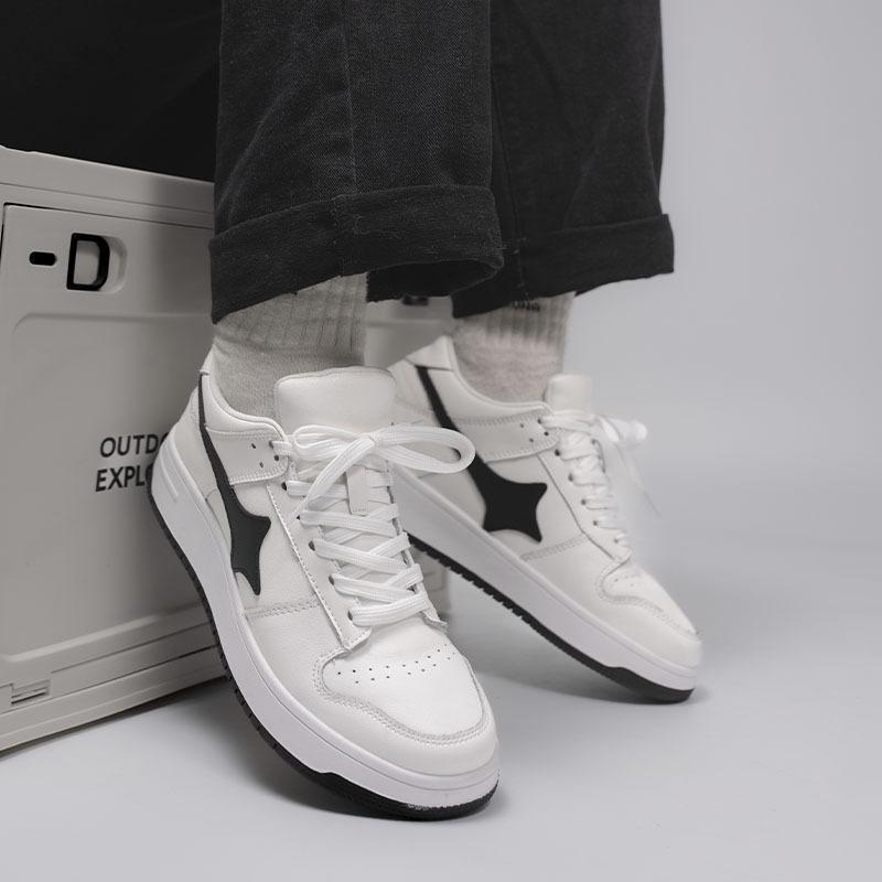 66103-3 Men'S Shoes Inner Heightening Board Shoes Little White Shoes Spring Low-Top Cowhide Surface Skateboard Casual Shoes Sports Shoes