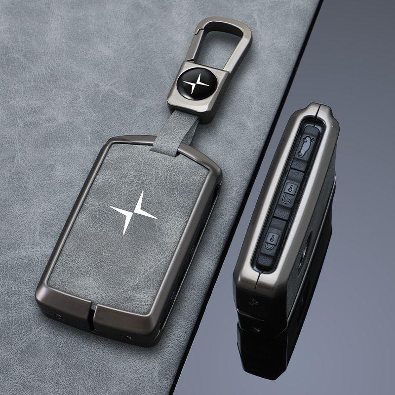2023-2024 Smart 4 Buttons Business Metal Car Key Protection Cover Car Remote Key Protection Shell Suitable for Polestar1/2