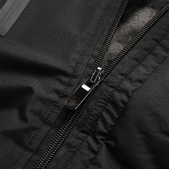 Мужская походная куртка на молнии от дождя, водонепроницаемое пальто, теплая верхняя одежда с капюшоном