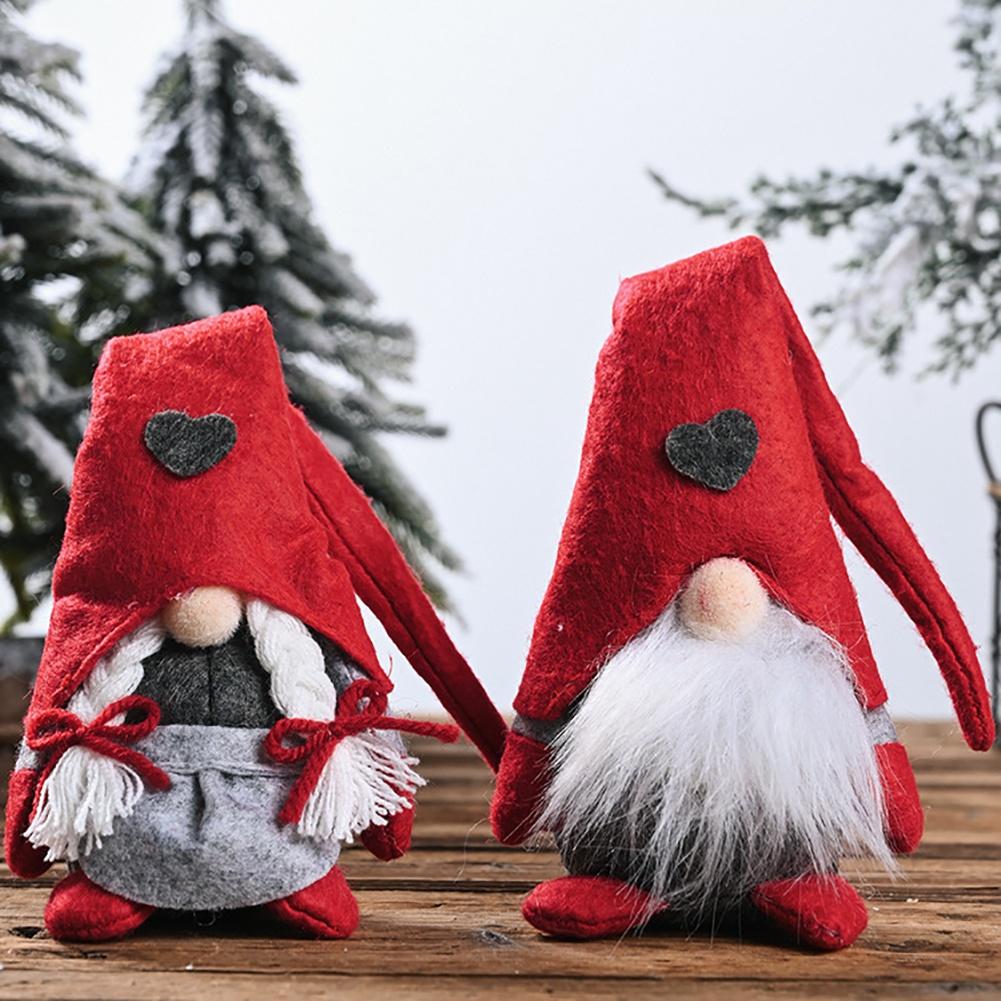 Lovely And Cute Gnome Doll With Long Red Hat Protect Your House And Bring You Happiness