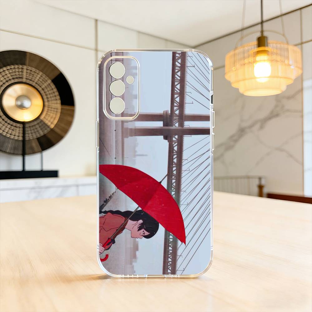 Чехол для телефона Monogatari Ханекава Цубаса для Samsung A10, 12, 20, 21S, 30, 31, 40, 50, 51, 52, 70, 71 Прозрачный чехол
