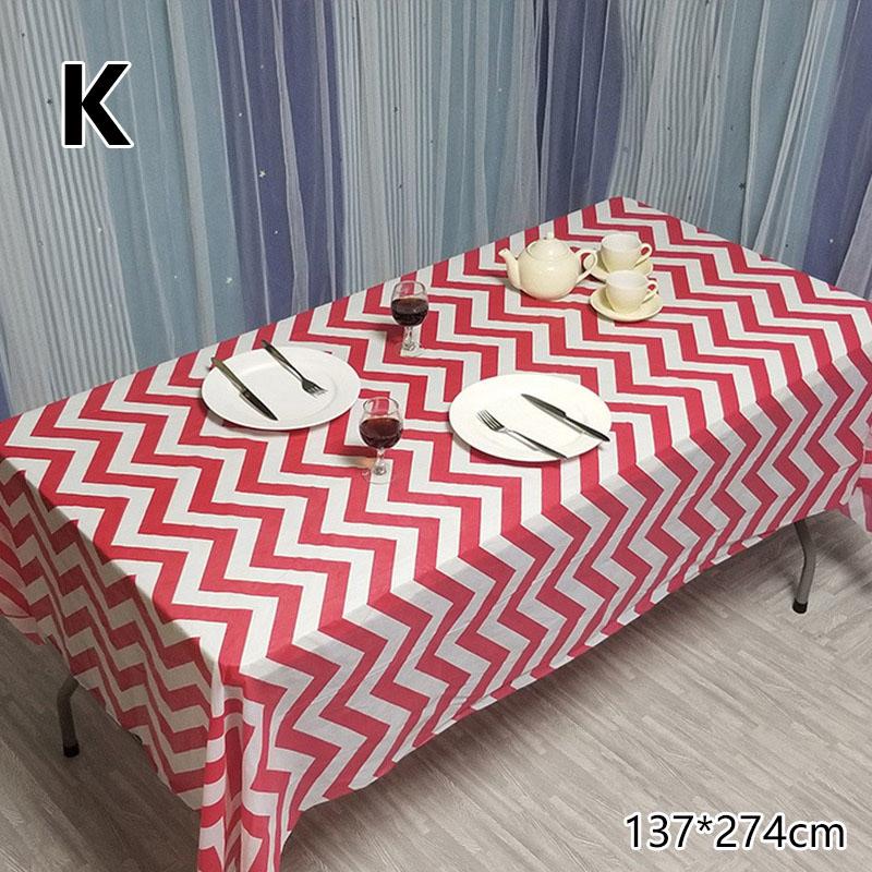 1PC Oil Proof Waterproof Party Supplies Table Cover Tablecloth Table Cloth Plastic Disposable Birthday Party Baby Shower