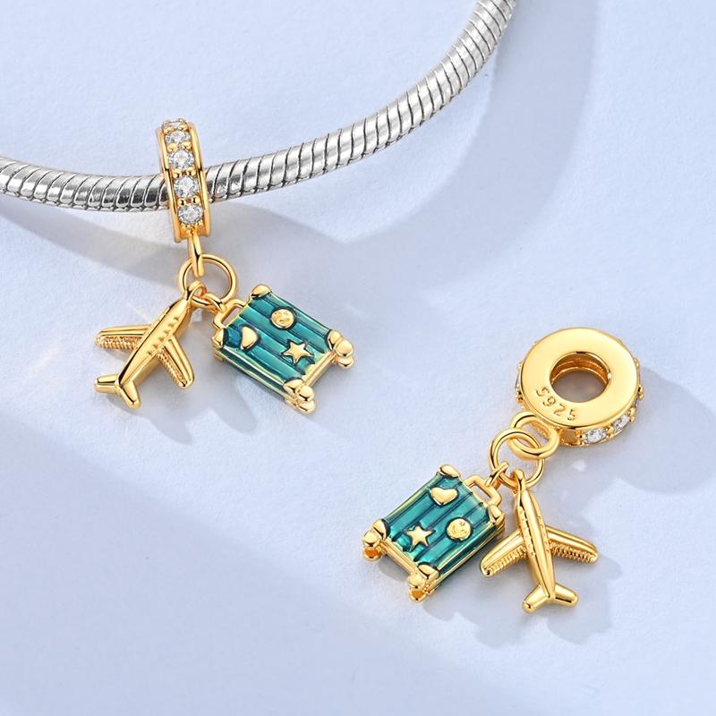 New In Charm 925 Silver Tree of Life Rose Pendant Charms Beads Fit Original 925 Bracelet For Women Jewelry Gift DIY