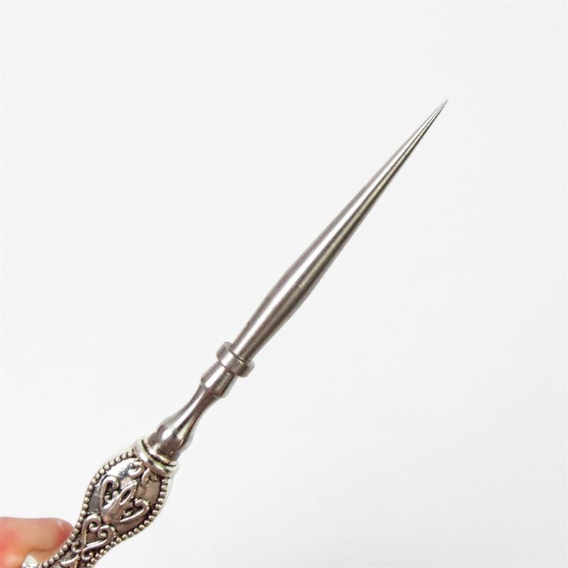 2 штуки Винтажные швейные шила Металлический швейный шил Портновский шил Инструменты для работы с кожей DIY Ремесло Ручная строчка Шитье