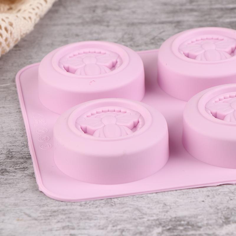 6 отверстий, круглые пчелы, силиконовые формы, сделай сам, ручная работа, ароматизированное мыло, ароматизированная свеча, форма для шоколадного мусса