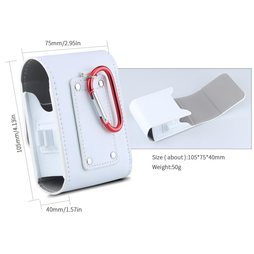 Чехол для дальномера для гольфа, сумка для переноски дальномера из искусственной кожи с карабином