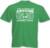 70Th Birthday Unisex T-Shirt This Is What An Awesome 70 Year Old Looks Like Funny