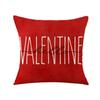 Valentine's Day Heart Shaped Pillow New Ins Style Linen Printed Pillow Cover Bedside Backrest Sofa Cushion Cover