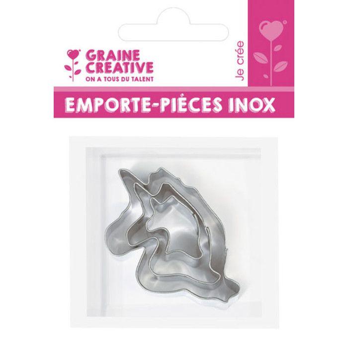 Emporte-pièces métal Licorne 3 pièces