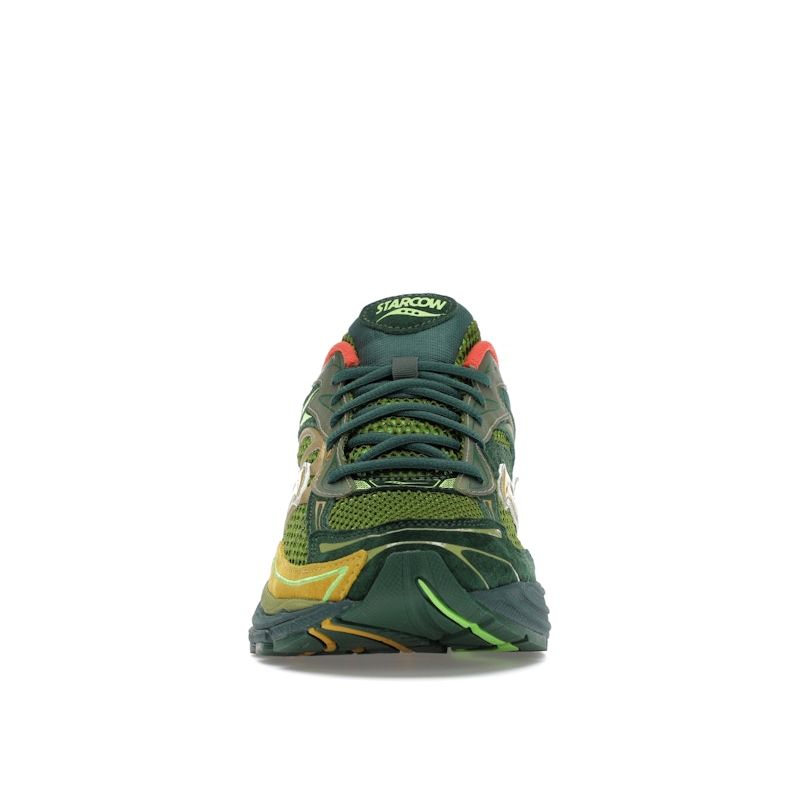 Starcow X Saucony ProGrid Omni 9 Nature Acts, Man Does Unisex Sneakers Green Orange S70869-1