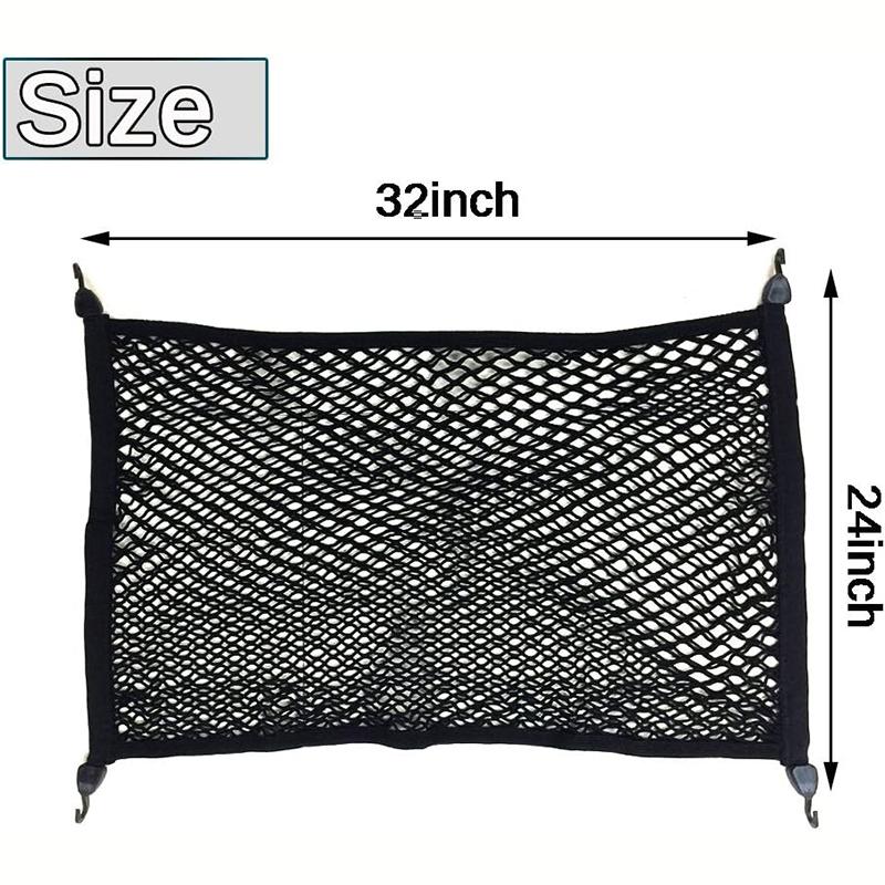 Растягивающаяся грузовая сетка, наружные аксессуары автомобиля, регулируемая эластичная сетка для хранения багажника с крючком для внедорожников, легковых и грузовых автомобилей