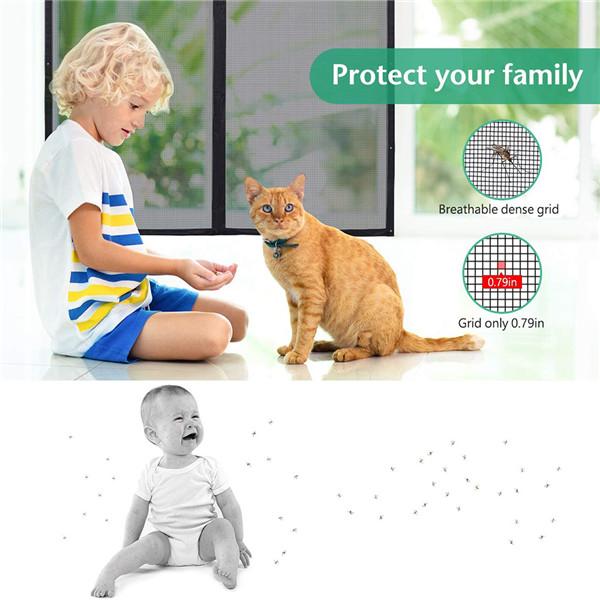 Summer Door Net Simple Magnetic Soft Curtain Anti-mosquito Anti-insect Anti-flying Insects Door Curtain Mesh Netting