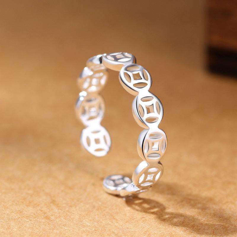 Кольцо женское простое трендовое звездное электрокардиограмма любовное кольцо модное нерегулярное темпераментное Ins аксессуары