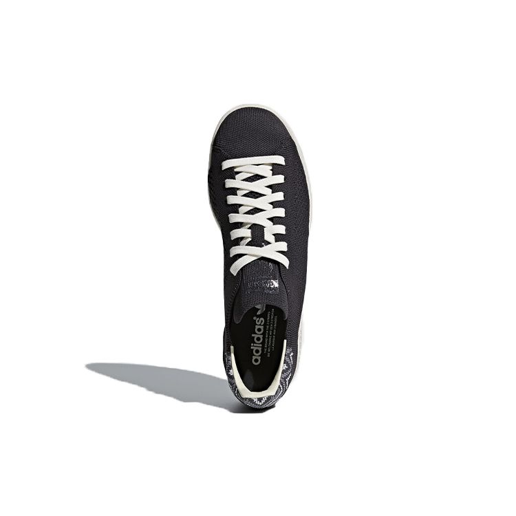 adidas Кроссовки унисекс Stan Smith Primeknit Low-Top, оригинальные, черные, белые CQ2651