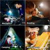 1pc 9 LED Flashlight BBQ Grill Light Outdoor Super Bright Magnetic Base Barbecue Lights Soft Tube Torch Lighting Lamp