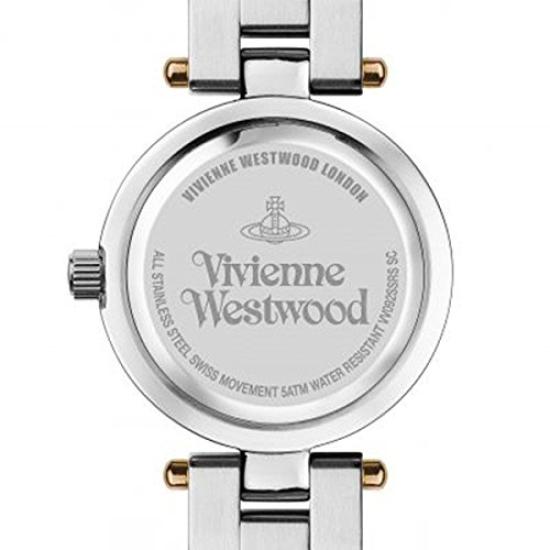 Vivienne Westwood Crystal Watch VV092SSRS Women's Silver Rose Gold Stainless Steel 28mm, Quartz Design